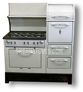 1930s Wedgewood Double Oven Antique ‘Estate Stove’ in White Porcelain Available from DreamStove.com